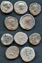 5 zilveren Romeinse munten, Verzenden, Overige landen, Zilver