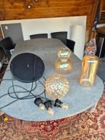 2 Stuks vide lampen met elk 3 lampenbollen, Huis en Inrichting, Lampen | Hanglampen, Ophalen, Gebruikt, Minder dan 50 cm