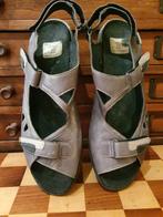 Durea leren sandalen maat 38 half zo goed als nieuw grijs, Durea, Zo goed als nieuw, Grijs, Sandalen of Muiltjes