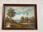 Antiek olieverf schilderij., Ophalen of Verzenden