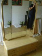 blank eiken kaptafel, Huis en Inrichting, Tafels | Kaptafels, Ophalen of Verzenden, Gebruikt, Hout, 100 tot 150 cm