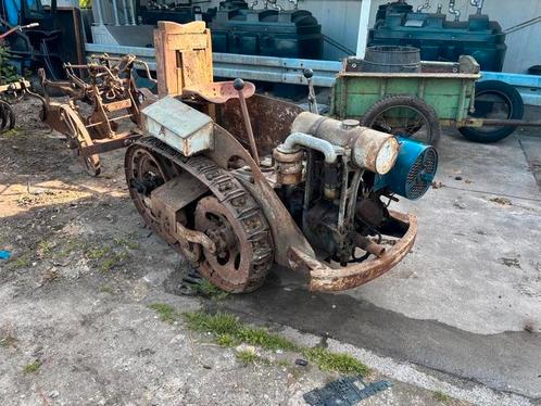 rustieke antieke rupsvoertuig tractor merk ransomes  MG2, Antiek en Kunst, Antiek | Gereedschap en Instrumenten, Ophalen