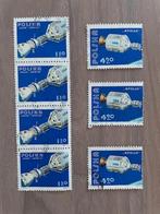 7x Sovjet – US - Samenwerking 1975, Postzegels en Munten, Ophalen of Verzenden, Polen, Gestempeld