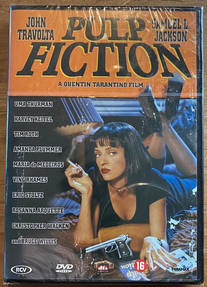Pulp Fiction DVD, Cd's en Dvd's, Dvd's | Thrillers en Misdaad, Nieuw in verpakking, Actiethriller, Vanaf 16 jaar, Ophalen of Verzenden
