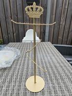 Gouden Sieraden standaard Kroon - Gold jewelry stand crown, Ophalen of Verzenden, Zo goed als nieuw