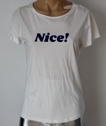 Shirt met tekst Nice! - maat M beschikbaar voor biedingen