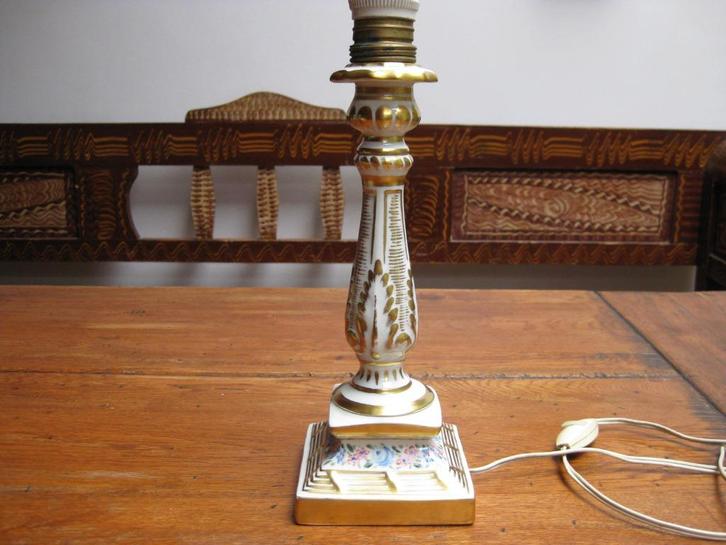 Prachtige porseleinen lamp, Limoges France, Antiek en Kunst, Antiek | Lampen, Ophalen of Verzenden
