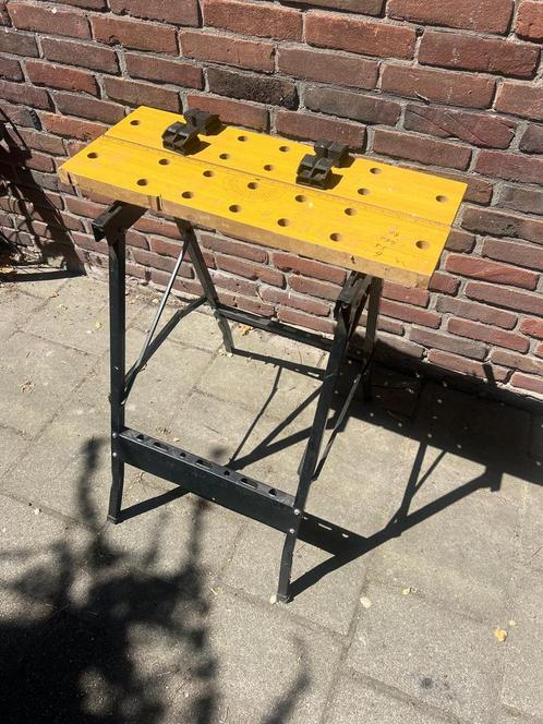 HBM Heavy Duty Opvouwbare Draagbare Werkbank, Doe-het-zelf en Verbouw, Werkbanken, Zo goed als nieuw, Inklapbaar, Ophalen of Verzenden