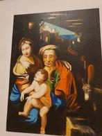 0203 f.v.veenhuysen - the holy family 18x24cm, Antiek en Kunst, Kunst | Schilderijen | Klassiek, Verzenden