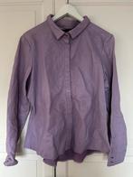 Studio AR Lila Leren blouse/overhemd - Maat 40, Kleding | Dames, Maat 38/40 (M), Paars, Ophalen of Verzenden, Zo goed als nieuw