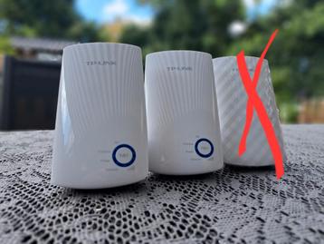 2 TP-LINK wifi versterkers (2x 300Mbps) beschikbaar voor biedingen