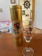 Brugse Zot, bierglas en blik., Ophalen of Verzenden, Zo goed als nieuw, Glas of Glazen, Overige merken