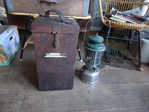 Oude benzinelantaarn Coleman 1929 in originele kist, Antiek en Kunst, Antiek | Lampen, Ophalen