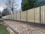 Beton En/of houten schutting, Tuin en Terras, Overige materialen, Gebruikt, 6 meter of meer, Ophalen of Verzenden