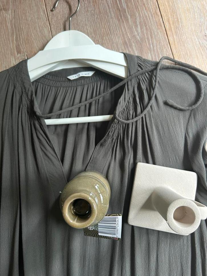 Yaya Jurk - Zo goed als nieuw!, Kleding | Dames, Jurken, Zo goed als nieuw, Maat 38/40 (M), Groen, Onder de knie, Ophalen