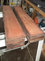 Merbau 13 stuks geschaafde planken 140 x 15 mm lang 80 cm, Doe-het-zelf en Verbouw, Hout en Planken, Ophalen, Minder dan 25 mm