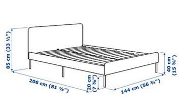 Ikea slattum bed 140x200 - afbeelding 4