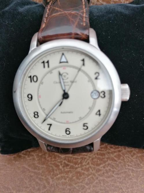 Christopher Ward  Aviator herenhorloge, Sieraden, Tassen en Uiterlijk, Horloges | Heren, Gebruikt, Overige merken, Staal, Leer
