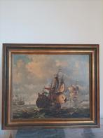Olieverf schilderij VOC schip, Antiek en Kunst, Kunst | Schilderijen | Klassiek, Ophalen