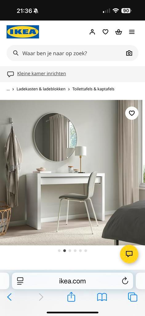 IKEA Toilettafel - Stijlvol en praktisch, Huis en Inrichting, Tafels | Kaptafels, Gebruikt, Minder dan 100 cm, 100 tot 150 cm