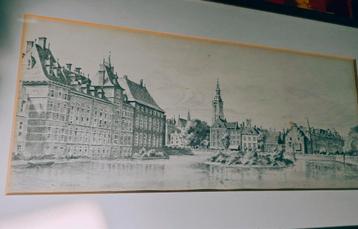 Hof Van Den Haag, hofvijver, torentje gesigneerd. beschikbaar voor biedingen