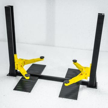1:18 miniatuur tweekoloms hefbrug autobrug zwartgeel diorama beschikbaar voor biedingen