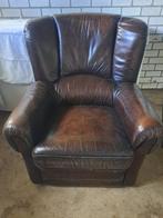 2 leren stoelen, Ophalen of Verzenden, Zo goed als nieuw, 75 tot 100 cm, Leer