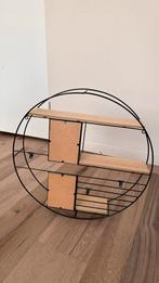 Wandrek met Houten Planken, Huis en Inrichting, Woonaccessoires | Wandplanken en Boekenplanken, Ophalen of Verzenden, Zo goed als nieuw