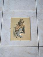 Tekening houtskool vrouw, Ophalen of Verzenden