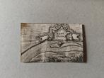 Zeldzame mini gravure Ravenstein - authentiek 340 jr oud!, Ophalen of Verzenden