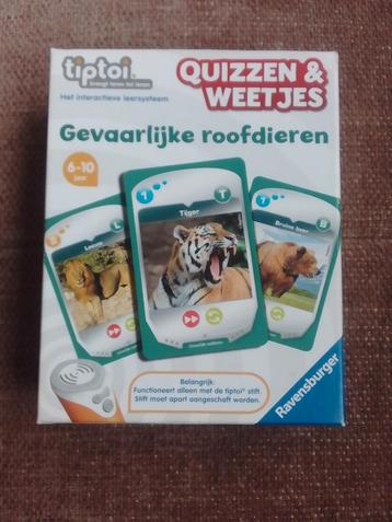 Tiptoi quizzen en weetjes gevaarlijke roofdieren beschikbaar voor biedingen