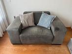 Antraciet grijze Love Seat - Gebruikt, kan nog prima mee!, Ophalen, Gebruikt, Stof, 75 tot 100 cm