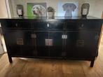 Chinees dressoir - zwart, Huis en Inrichting, Ophalen, Gebruikt, 150 tot 200 cm, Chinees klassiek