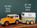 Schleich 42 025 auto 2003 en 40 185 trailer 2003, Verzamelen, Ophalen of Verzenden, Zo goed als nieuw