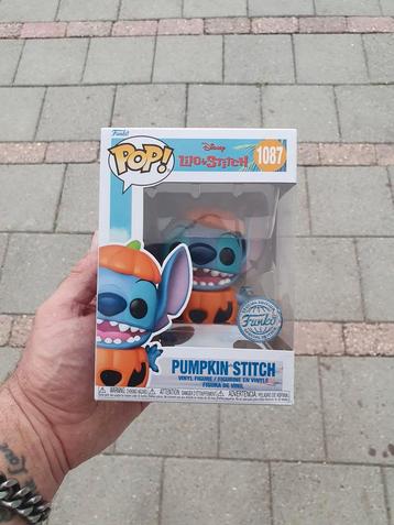 Funko pop stitch 1087 (pumpkin) beschikbaar voor biedingen