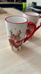 2x hoge mokken nieuw, Ophalen, Zo goed als nieuw, Overige stijlen, Kop(pen) en/of Schotel(s)