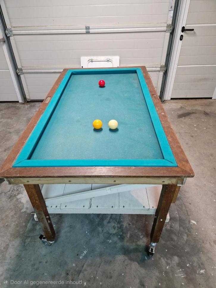 Tafelbiljart - Klassiek en Speelklaar, Sport en Fitness, Biljarten en Poolen, Gebruikt, Biljarttafel, Ophalen