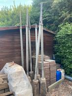 Aluminium palen met betonvoet merk Falco, Tuin en Terras, Palen, Balken en Planken, Ophalen, Gebruikt, 250 cm of meer, Palen