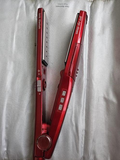 BaByliss stoom-stijltang met hittebestendige hoes, Sieraden, Tassen en Uiterlijk, Uiterlijk | Haarverzorging, Zo goed als nieuw