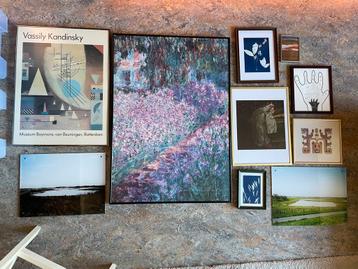 15 vintage lijsten met kunst, posters en foto’s beschikbaar voor biedingen