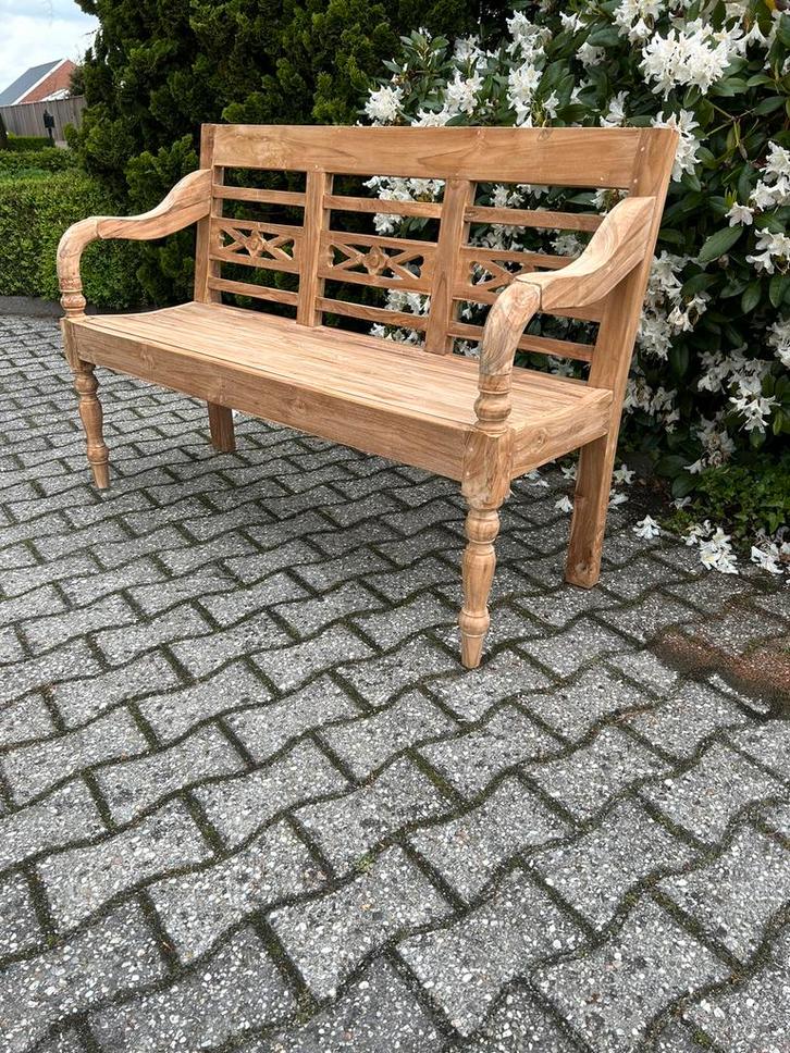 Nieuwe 3 Zits tuinbank handgemaakt van oud teakhout, Tuin en Terras, Tuinbanken, Nieuw, Teakhout, Ophalen of Verzenden