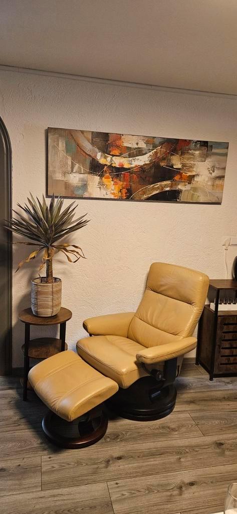 Stressless fauteuil, Huis en Inrichting, Fauteuils, Zo goed als nieuw, Leer, 75 tot 100 cm, Ophalen of Verzenden