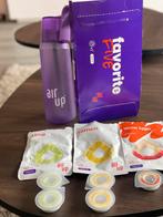 Paarse Air Up Fles + 5 Pods citroen, limoen, winterappel, Sport en Fitness, Bidons, Ophalen, Gebruikt
