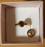 Melano vivid ring met 2 steentjes maat 50., Sieraden, Tassen en Uiterlijk, Ringen, Gebruikt, Ophalen of Verzenden, Dame, Goud