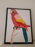 Schilderij: Papegaai in scooby-doo, Minder dan 50 cm, Ophalen of Verzenden, Zo goed als nieuw, Schilderij