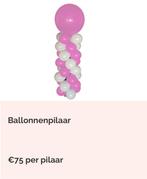 Ballonnenpilaar naar wens op je feest!!, Ophalen of Verzenden, Zo goed als nieuw, Overige