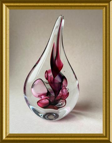Adam Jablonski gesigneerd glasobject, paperweight beschikbaar voor biedingen