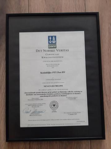 NEN en ISO certificaten van PTT Post beschikbaar voor biedingen