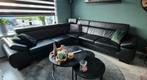 Hoekbank, Eethoek, stoelen, dressoir, tv kast,salontafeltjes, Ophalen, Gebruikt, Stof
