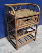Rotan / rieten ladekast / nachtkast, Ophalen, Overige materialen, Minder dan 50 cm, Gebruikt